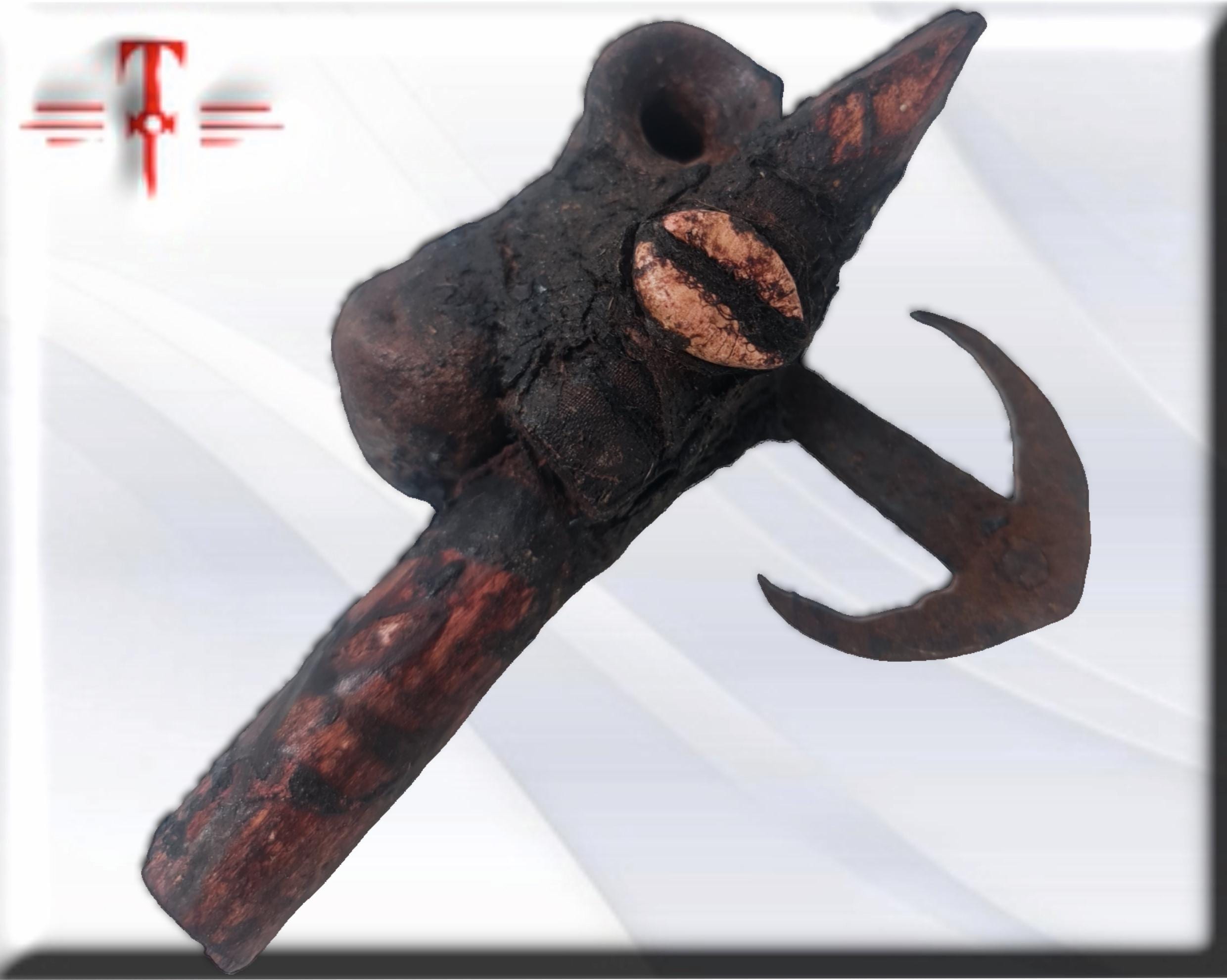 Fetiche Hacha de poder de Heviesso , Shangó , proteccion , evolucion, espiritualidad, producto original de Benin - Imagen 2