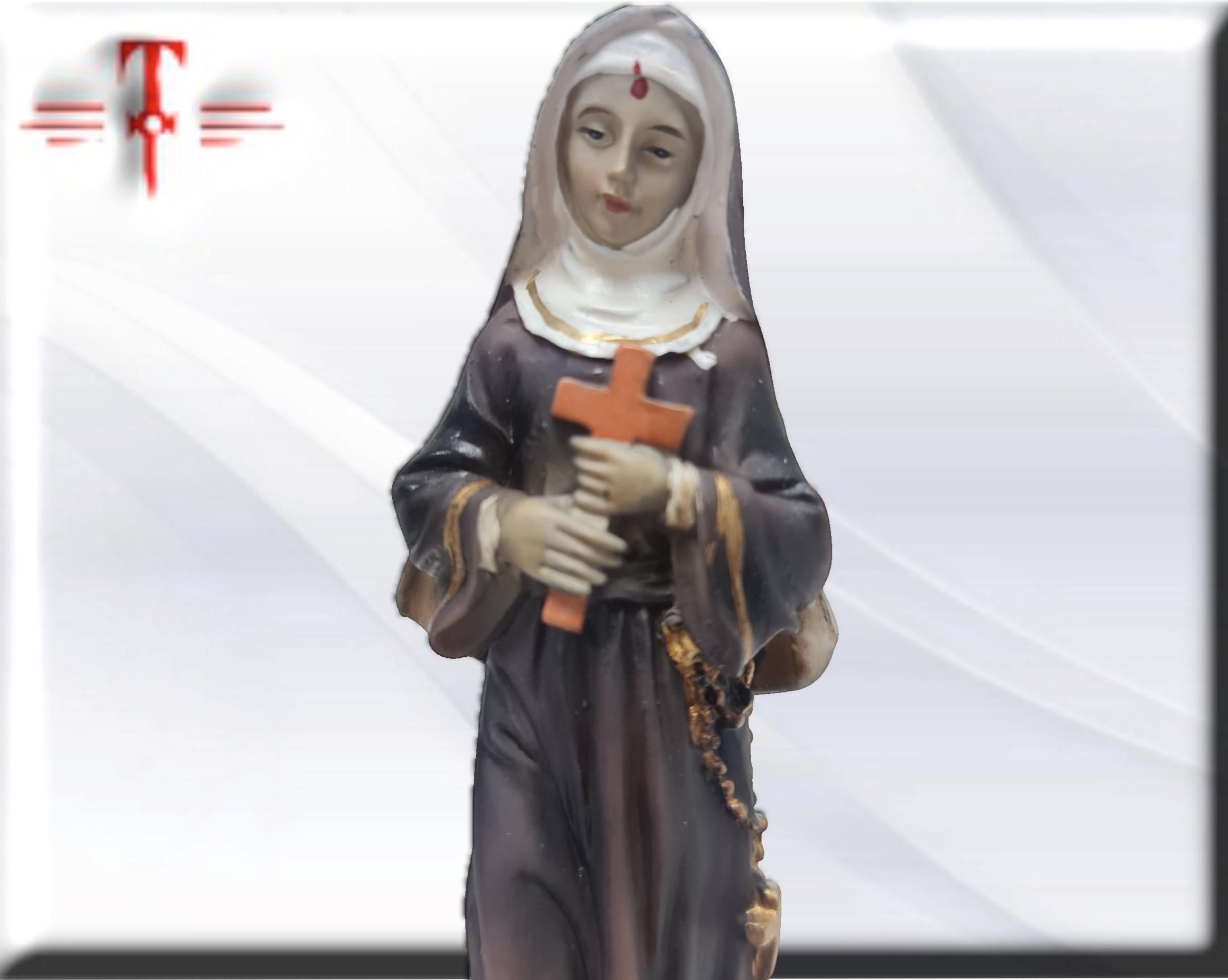 Estatua Santa Rita de Casia . Catholic Saints and Virgins, Religious products, - Imagen 5