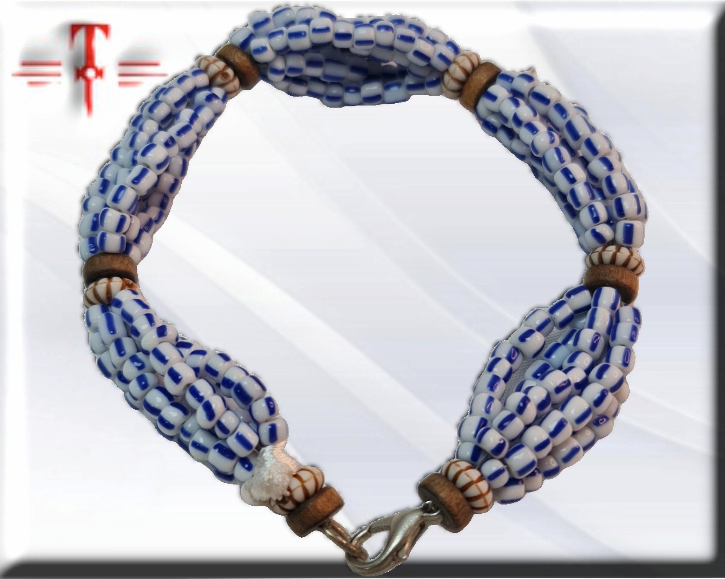 ildé Orisha Babalú Ayé , Mazo , Pulsera , brazalete santería , Joyería de Santos - Imagen 2
