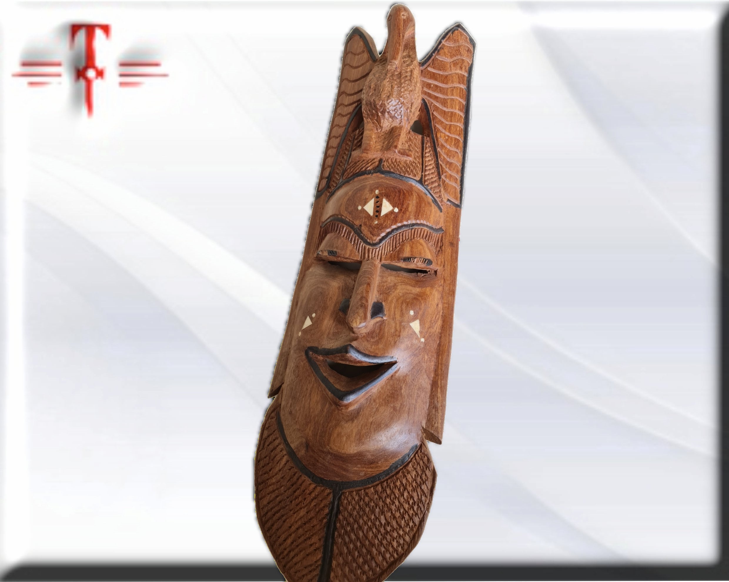 Máscara Africana Mali , artesanía africana - Imagen 5