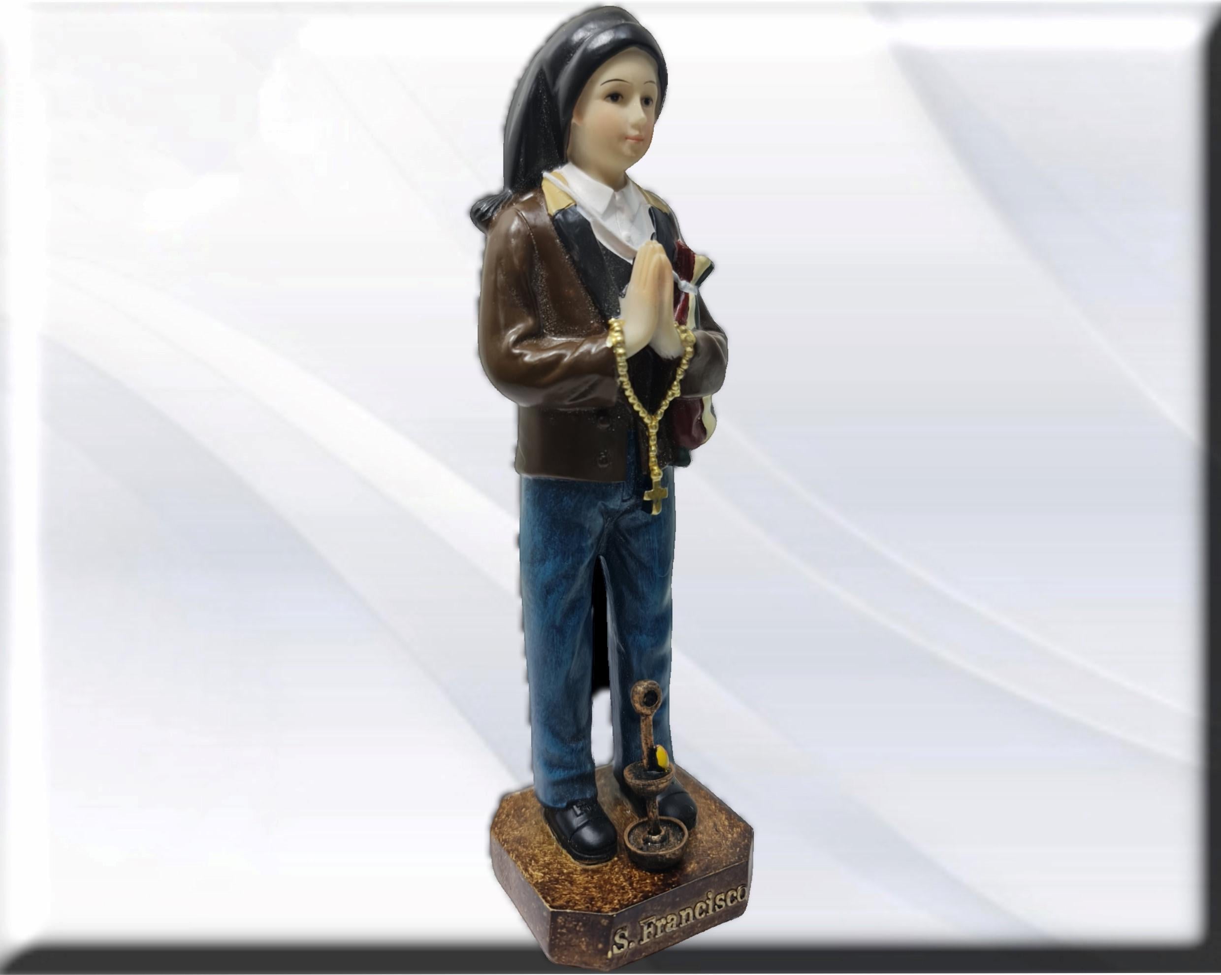 Niño pastor Francisco , Santos y Vírgenes católicos , productos Religiosos - Imagen 4