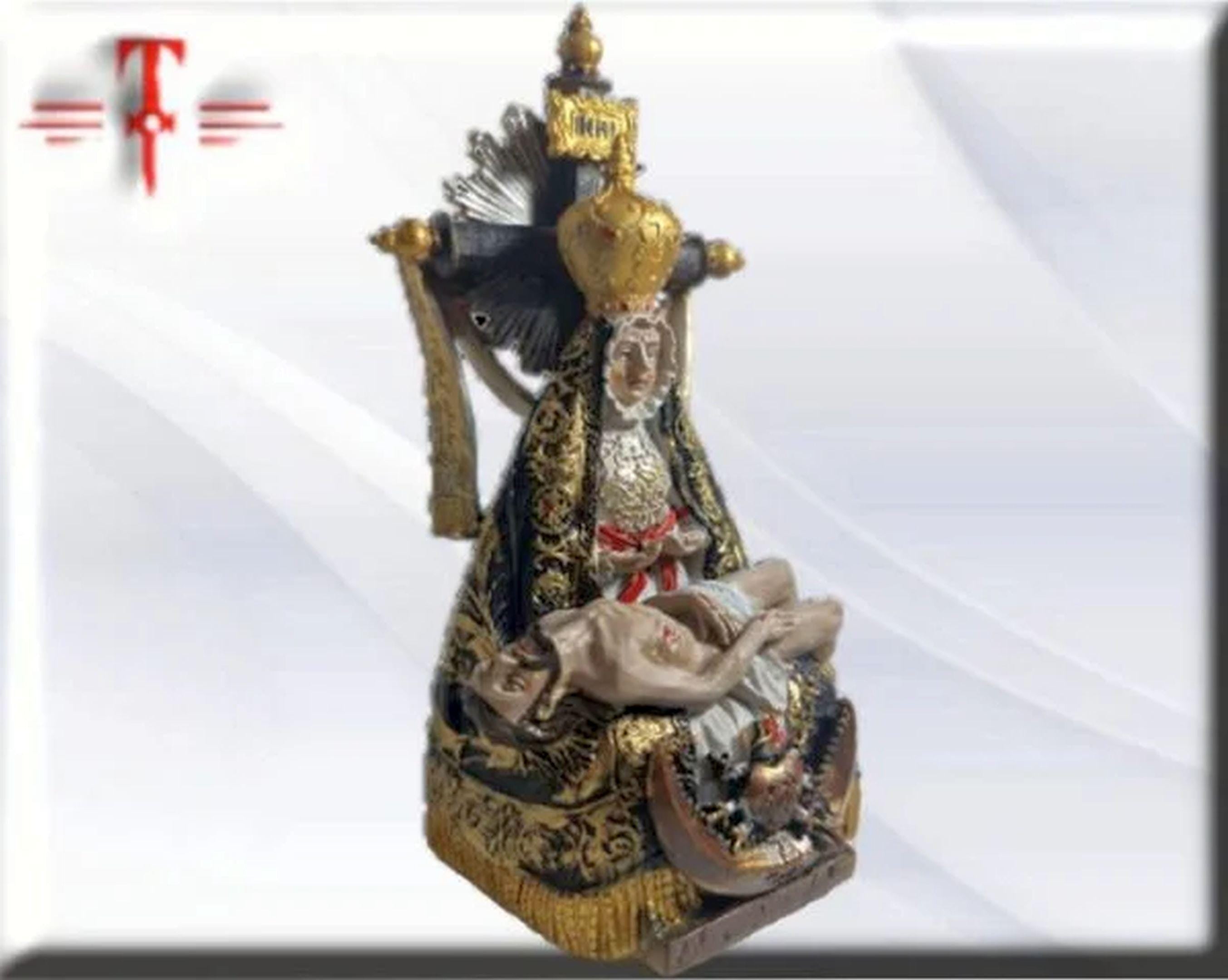Figura de la Virgen de las Angustias en Resina – 11 cm , productos Religiosos - Image 4