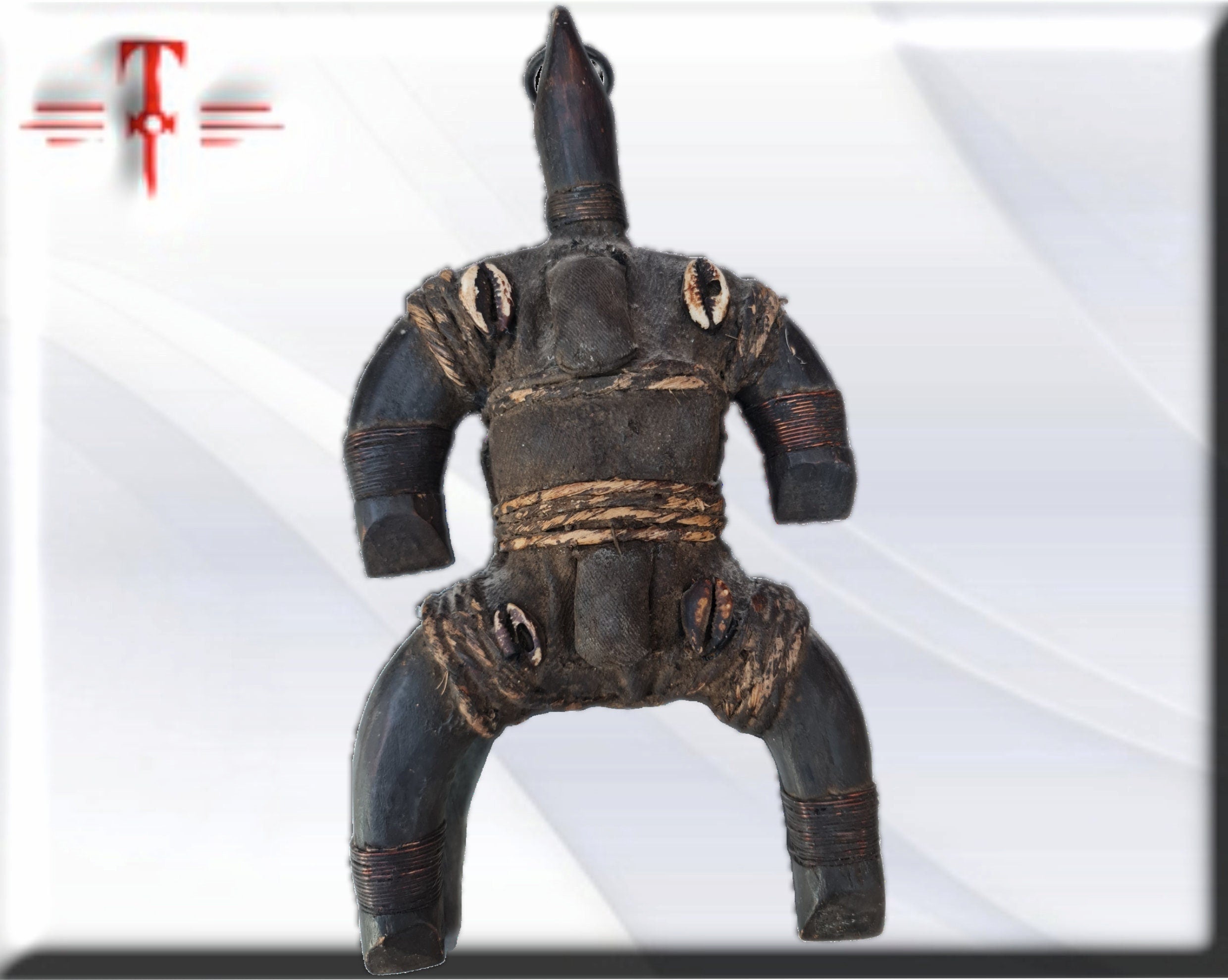 Fetiche Muñeca de la Fertilidad Namji (Camerún) – Arte Africano Tradicional (29 cm) - Imagen 3