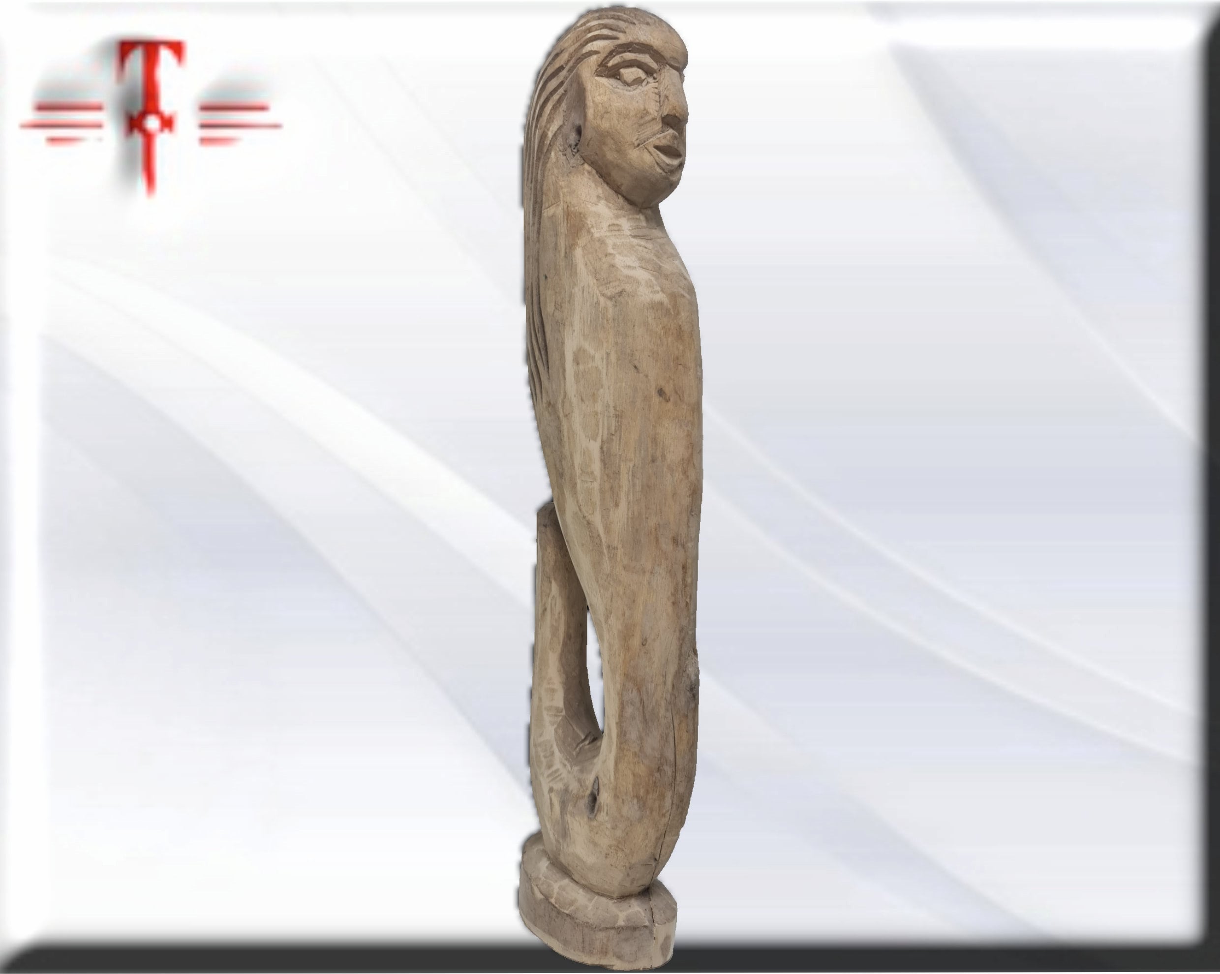 Escultura madera Mami Wata , original de Africa ( Benín ) Yemaya - Imagen 4