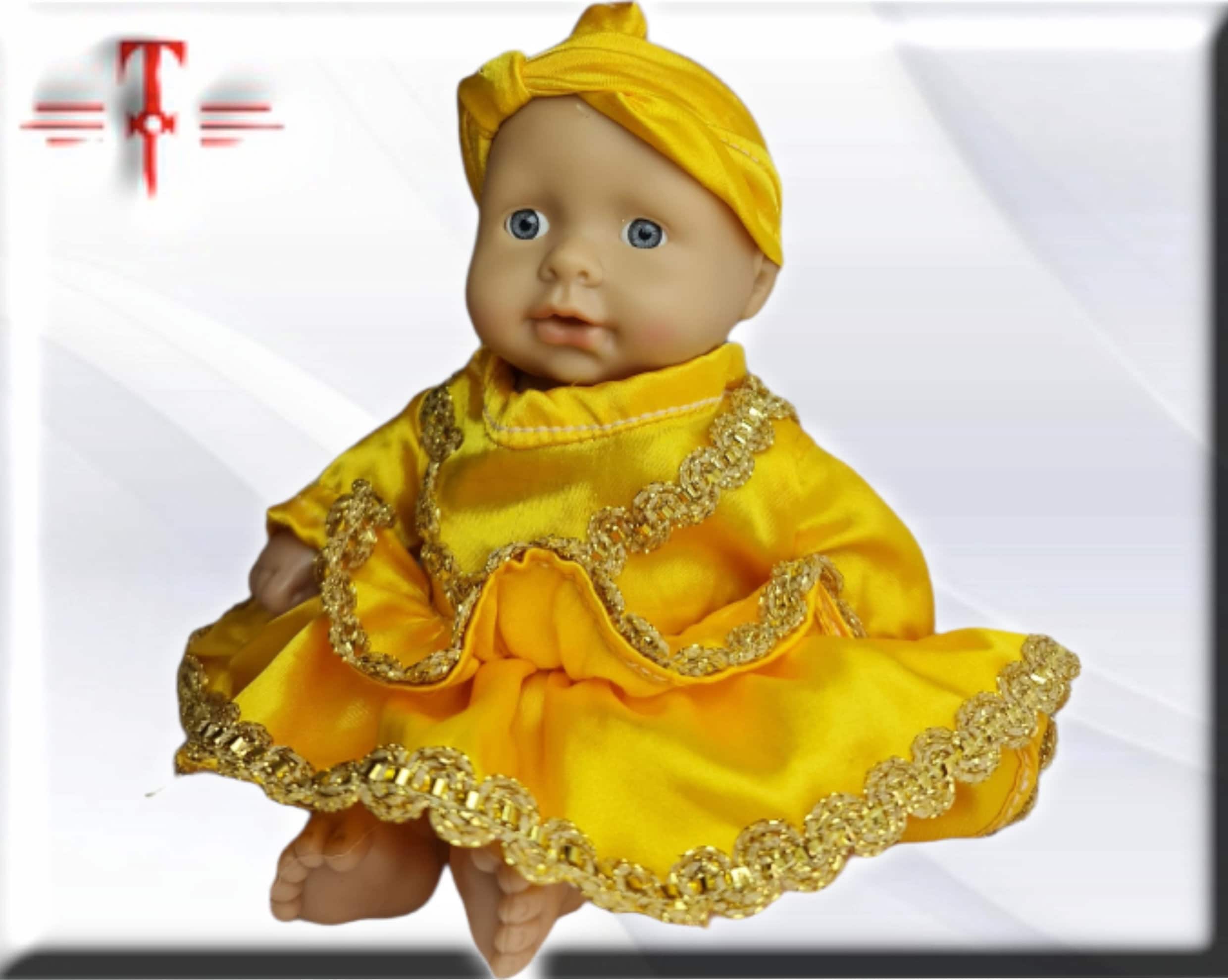 Muñeca Orisha Oshún , Diosa de las aguas dulces , Deidad del Panteón Yoruba - Imagen 2