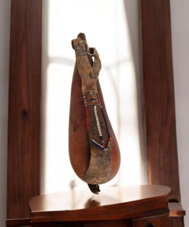 Contenedor calabaza , arte Africano , Galería de arte , hecho a mano