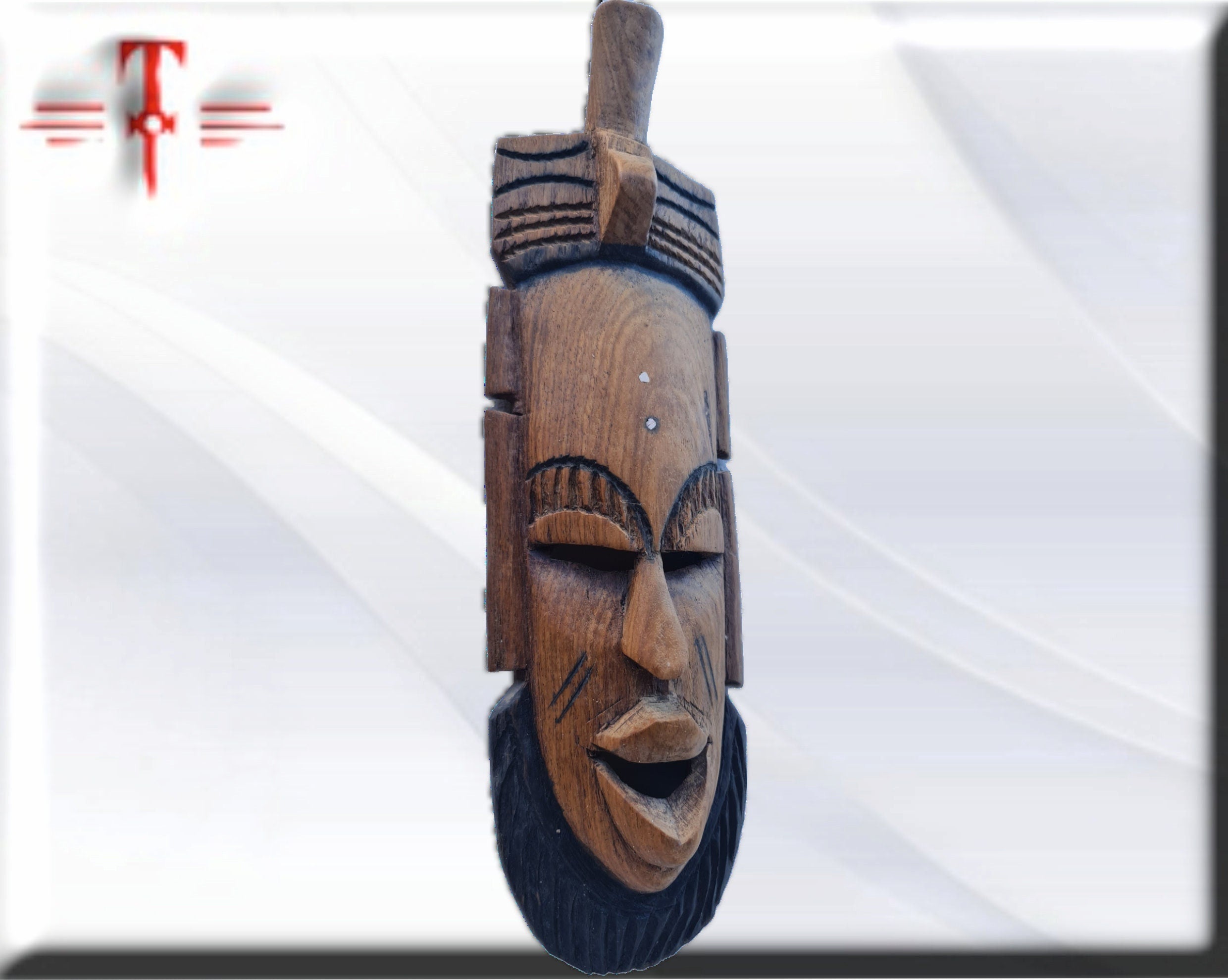Máscara Antigua Tradicional – Arte Africano y Misticismo de Galería (39 cm) - Imagen 5