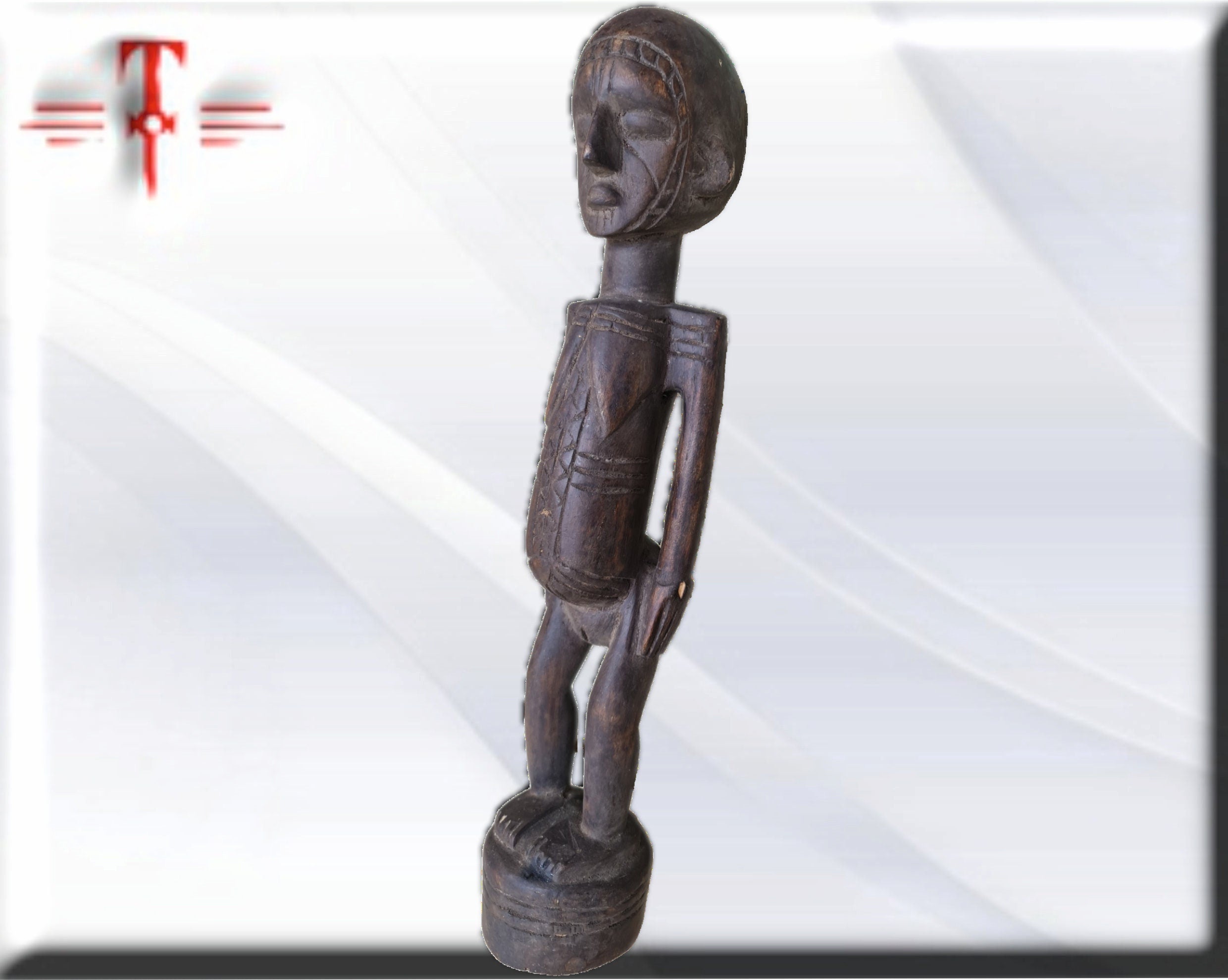 Fetiche Magbetu Congo Tribal , arte Africano , Galería de arte , hecho a mano - Imagen 2