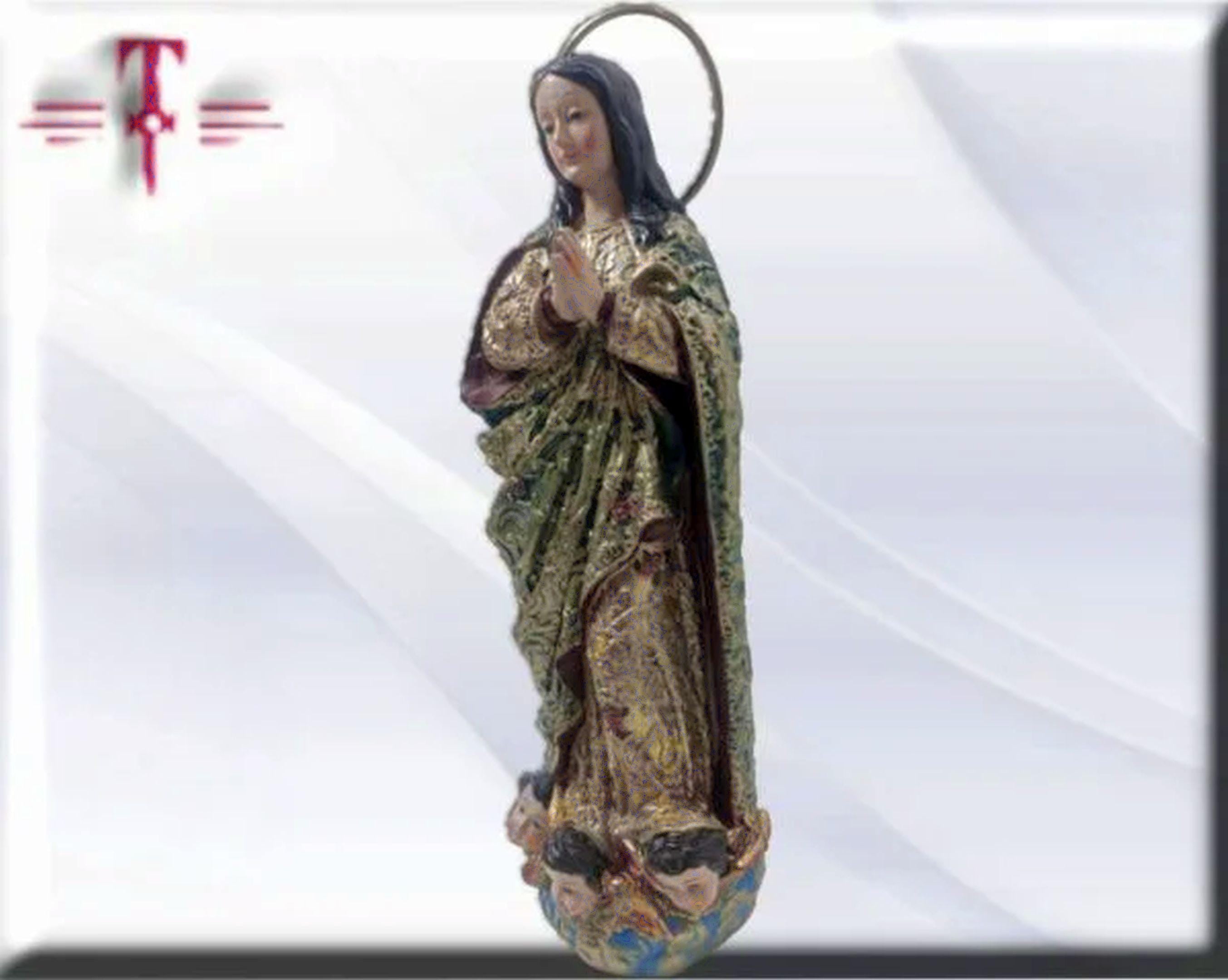 Figura de la Inmaculada Concepción "La Cieguita" en Resina Fina - Imagen 2