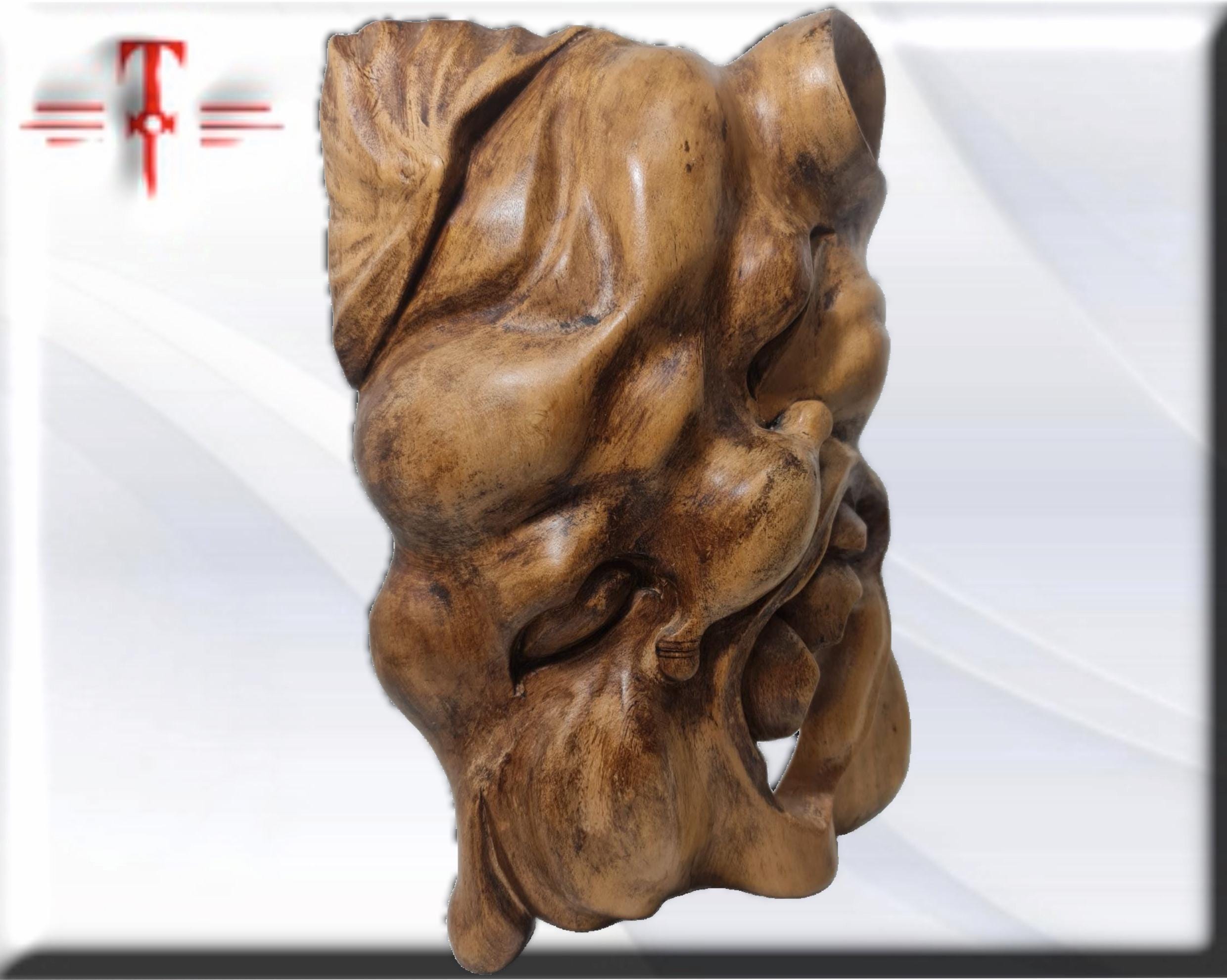 Máscara de Rostro Tradicional – Pieza Única de Arte Africano de Colección - Imagen 4