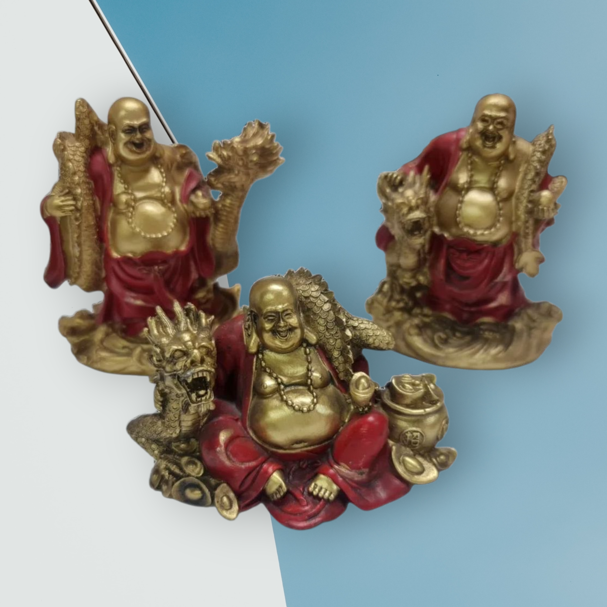 Buda de la fortuna rojo