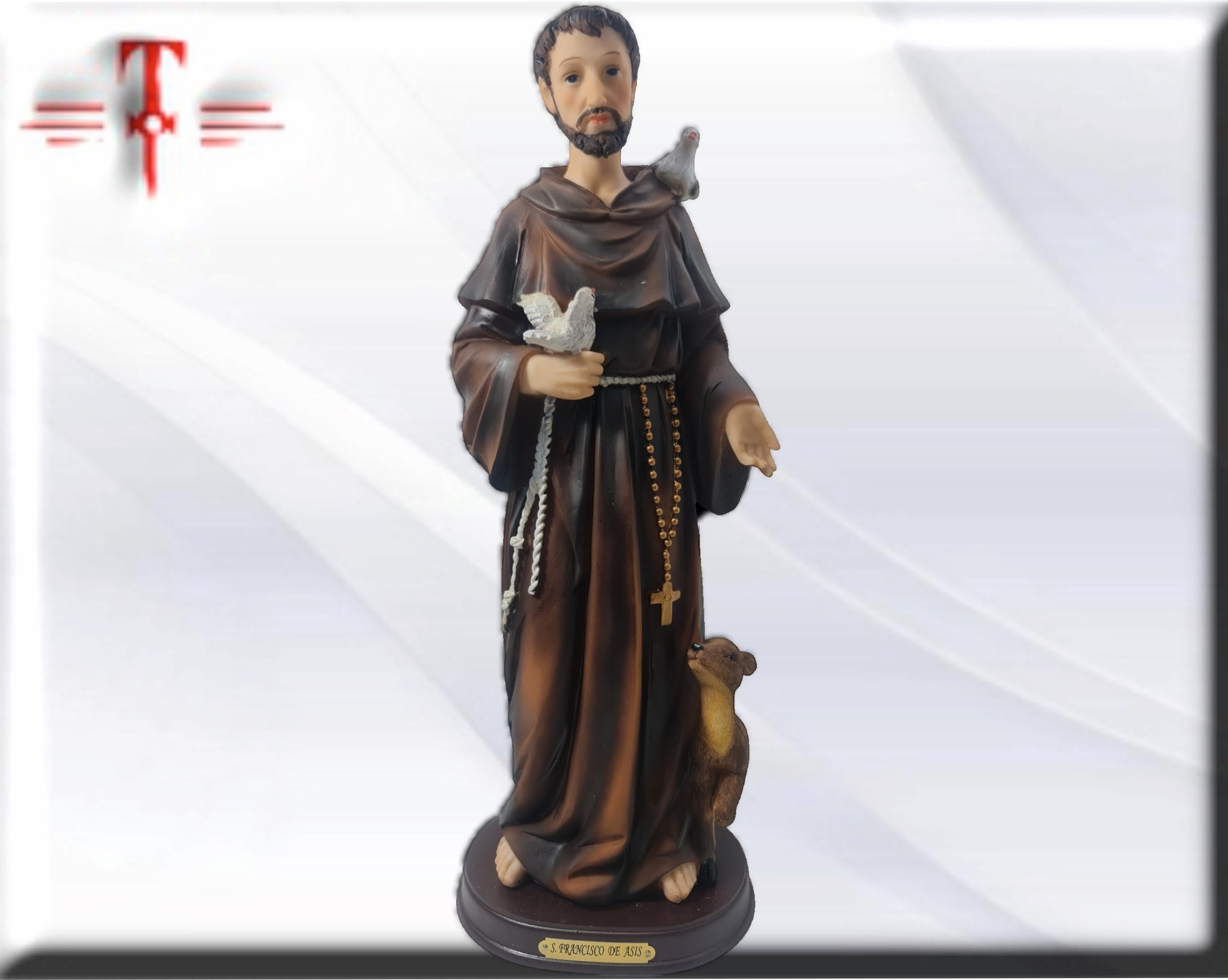 San Francisco de Asis 32cm , Santos y Vírgenes católicos , productos Religiosos - Imagen 4