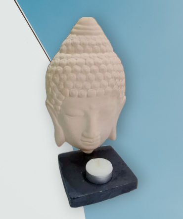 Porta velas busto de buda