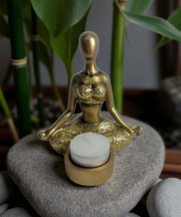 Porta velas Yoga