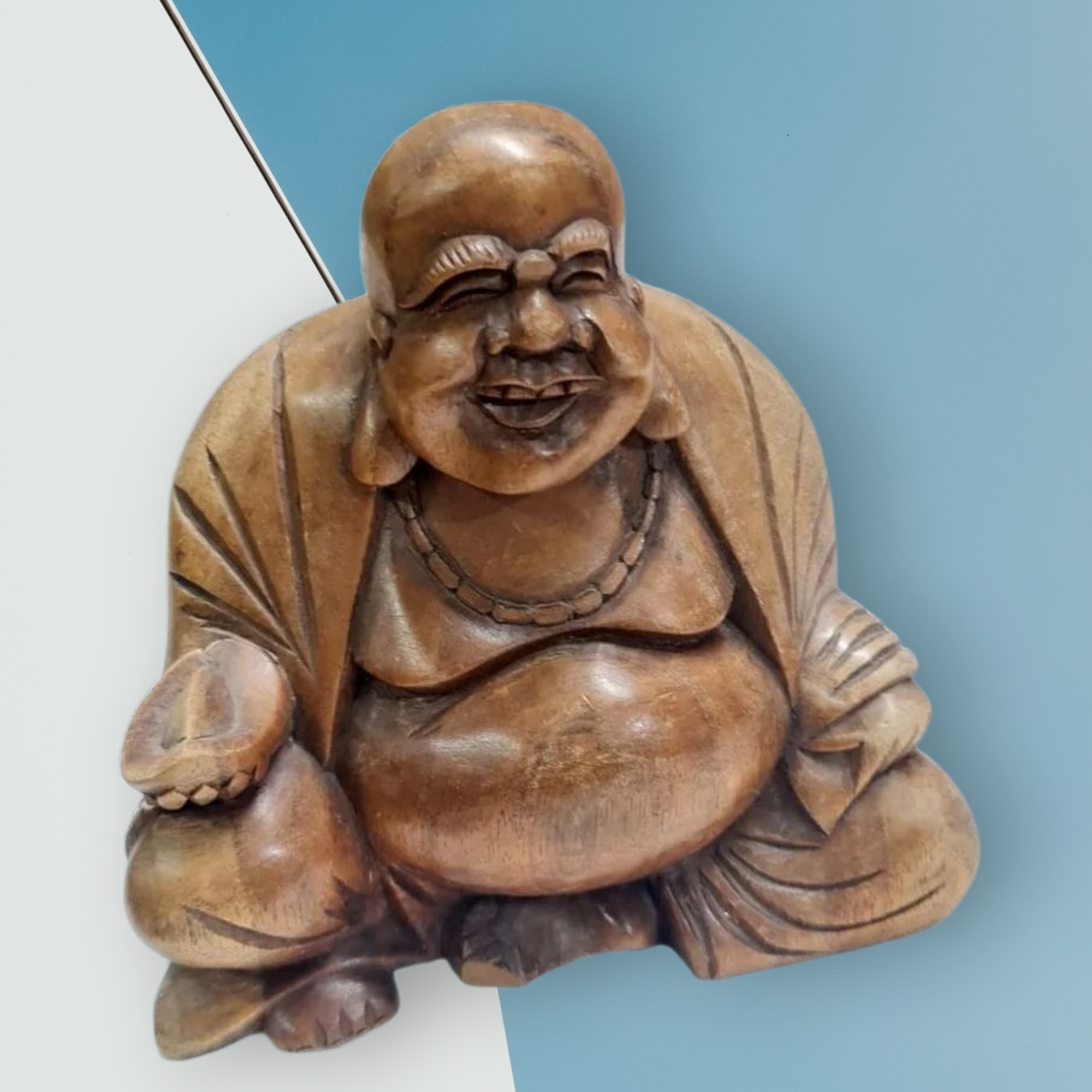 Buda Hotei madera