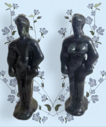 Vela cuerpo persona Negro