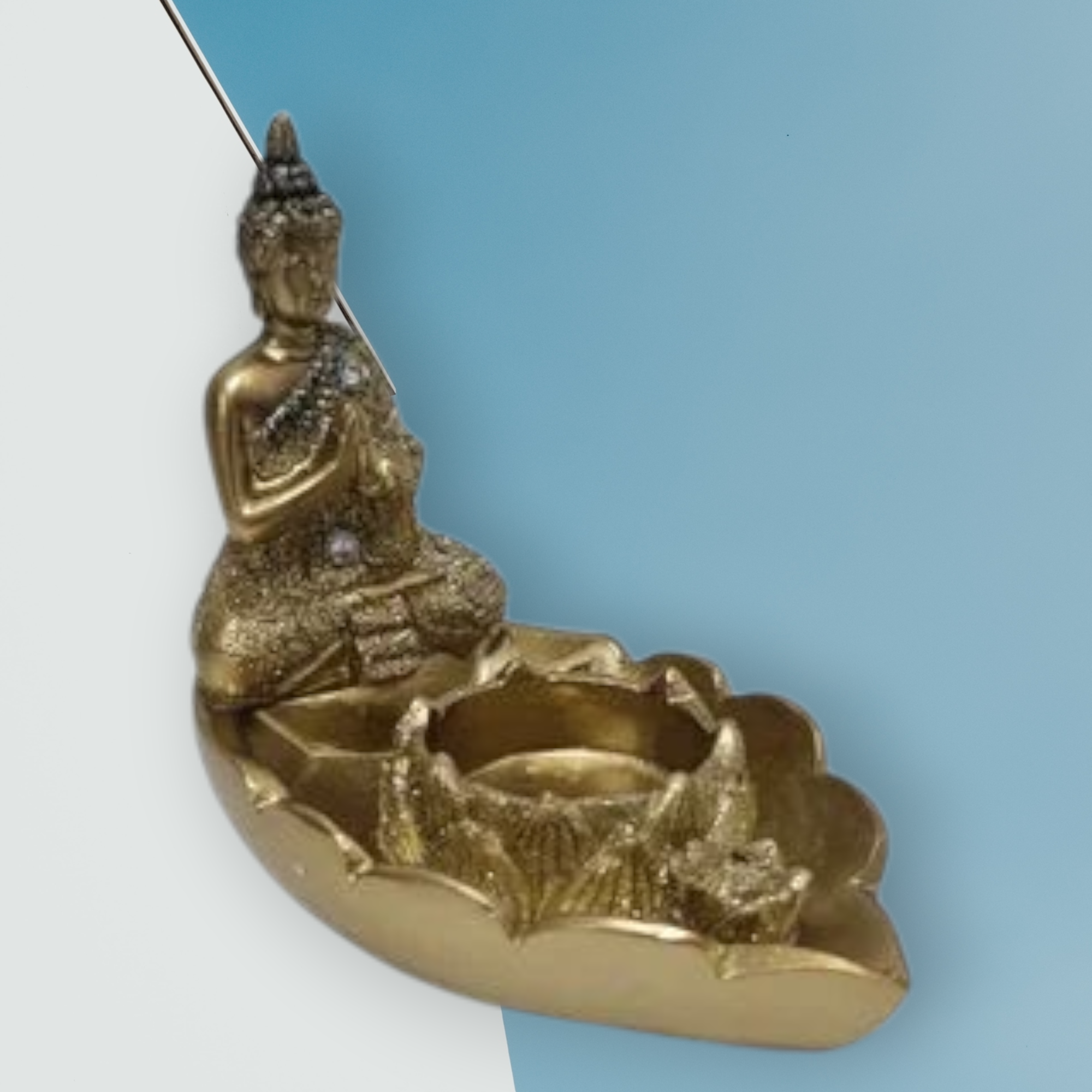 Porta velas Buda en Hoja - Imagen 3