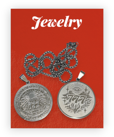 Talismán 777 de Acero para Suerte y Prosperidad – Amuleto Místico (3.5 cm)